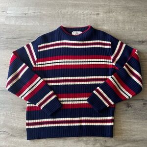 ❌SOLD❌Navy and Red Stripe Sweater